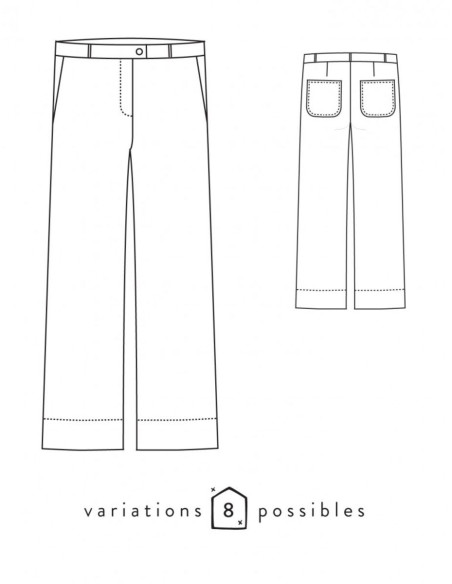 Allure Pants Pattern - Atelier Scämmit