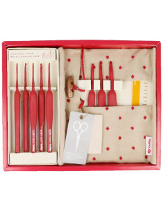 Tulip Etimo Red crochet hook set