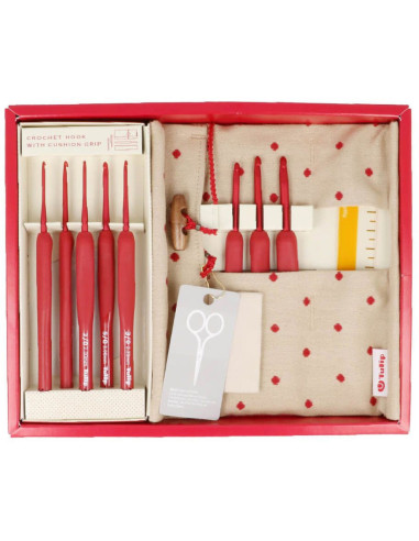 Tulip Etimo Red crochet hook set