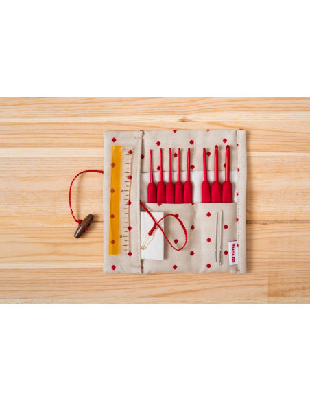 Tulip Etimo Red crochet hook set