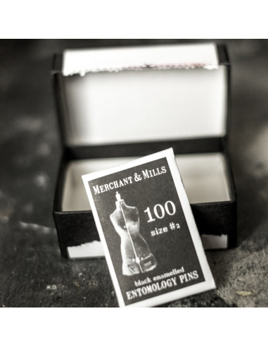 Box of 100 ultra-fine black pins Merchant & Mills