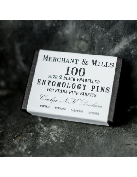 Box of 100 ultra-fine black pins Merchant & Mills