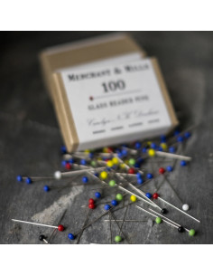 Box of 100 extra-fine glass head pins Merchant & Mills
