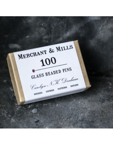 Box of 100 extra-fine glass head pins Merchant & Mills