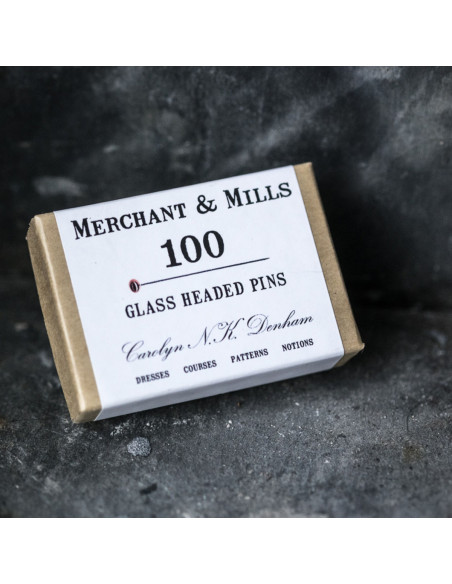 Box of 100 extra-fine glass head pins Merchant & Mills