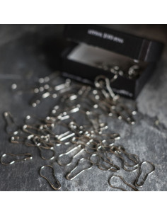 Box of 100 bulb safety pins 21 mm silver Merchant & Mills