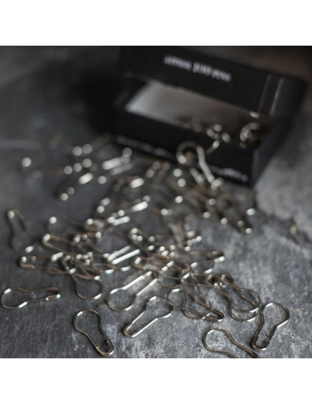 Box of 100 bulb safety pins 21 mm silver Merchant & Mills