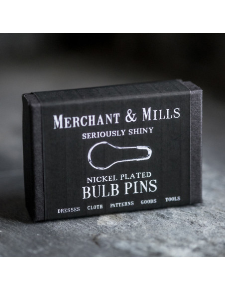 Box of 100 bulb safety pins 21 mm silver Merchant & Mills