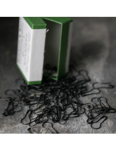 Box of 100 black bulb safety pins 21 mm Merchant & Mills