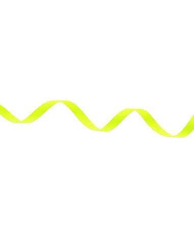 Fluorescent satin ribbon - Yellow