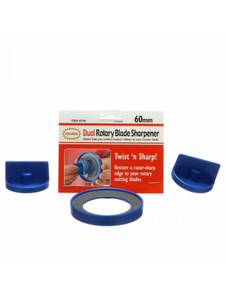 Double 60 mm circular blade sharpener