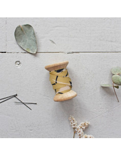 Viscose bias Windy Mustard by the meter - Atelier Brunette
