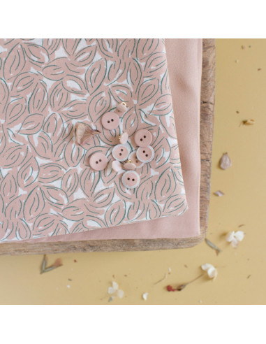 Cotton gauze fabric Petal Maple - Atelier Brunette
