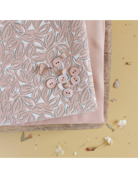 Cotton gauze fabric Petal Maple - Atelier Brunette