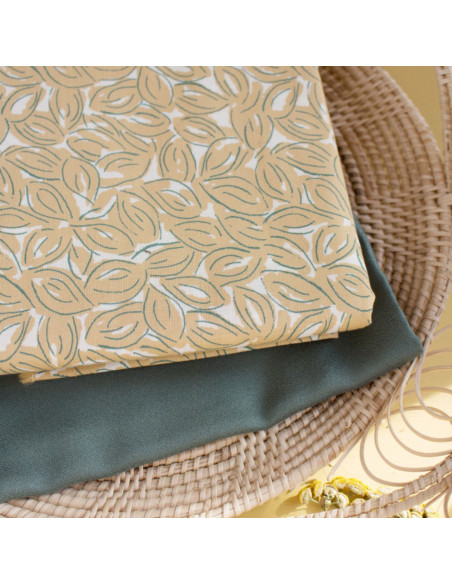 Cotton Gauze Fabric Petal Mustard - Atelier Brunette
