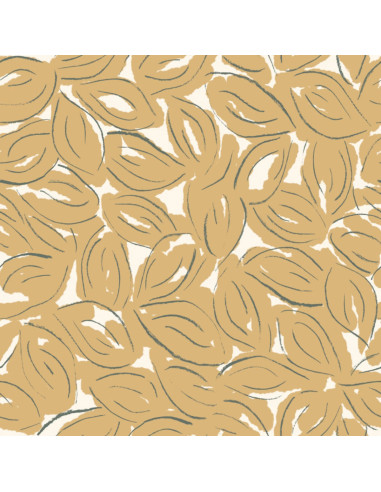 Cotton Gauze Fabric Petal Mustard - Atelier Brunette