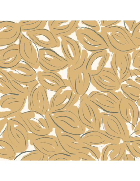 Cotton Gauze Fabric Petal Mustard - Atelier Brunette