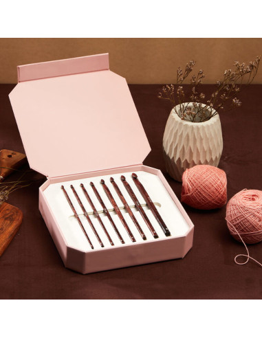 KnitPro Symfonie Rose Prestige Crochet Set
