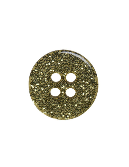 Set of 8 Glitter Buttons 12 mm - Green