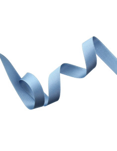 Satin ribbon - Blue gray