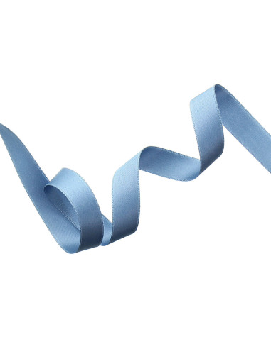 Satin ribbon - Blue gray