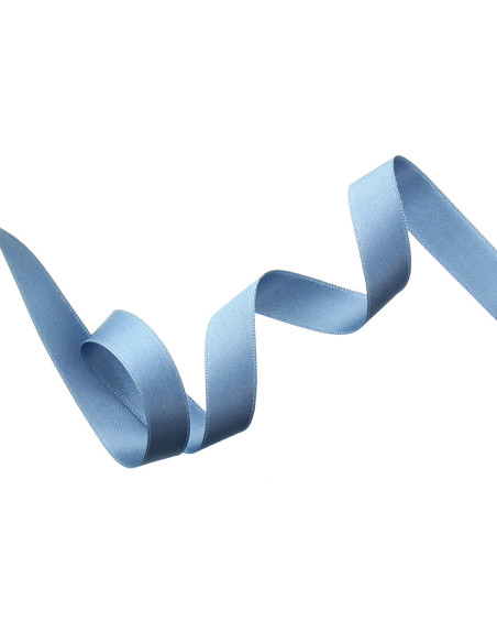 Satin ribbon - Blue gray