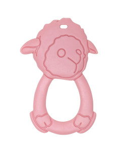 Teething ring for babies - Pink sheep