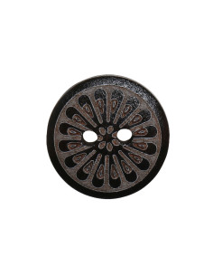 Pack of 8 daisy wooden buttons 15 mm 2