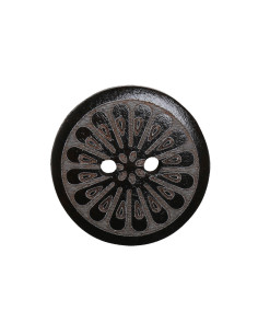 Pack of 8 daisy wooden buttons 18 mm 2