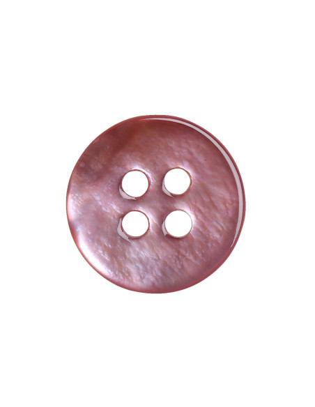 Set of 8 four-hole mother-of-pearl buttons 12 mm - Pink