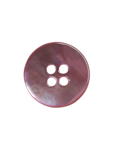 Set of 8 four-hole mother-of-pearl buttons 15 mm - Pink 2