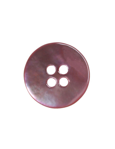 Set of 8 four-hole mother-of-pearl buttons 15 mm - Pink