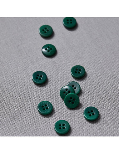 Flat corozo button - Green