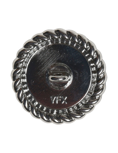 Set of 4 Pearl Buttons 21 mm - Silver