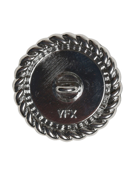 Set of 4 Pearl Buttons 21 mm - Silver