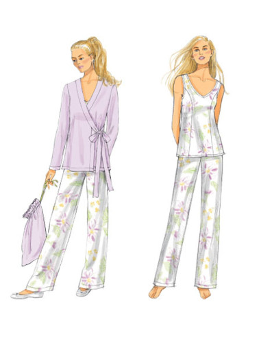 Dress, top, shirt, pants, and bag pattern - Butterick 5963