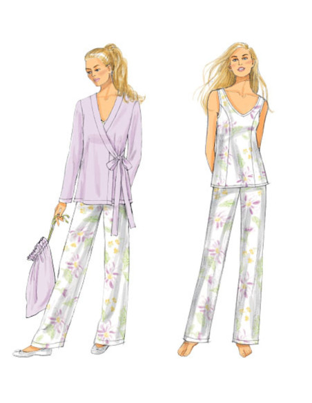 Dress, top, shirt, pants, and bag pattern - Butterick 5963