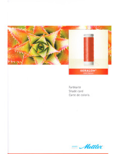 Mettler Seralon cardboard color card