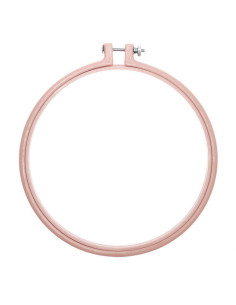 Colored plastic embroidery hoop