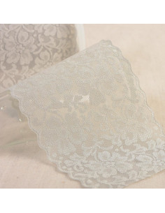 Elastic lace flowers - Medium gray