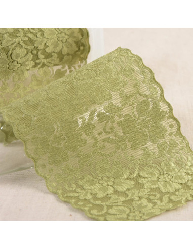 Elastic lace flowers - Khaki