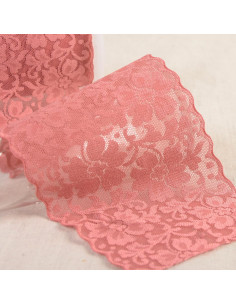 Elastic lace flowers - Old pink