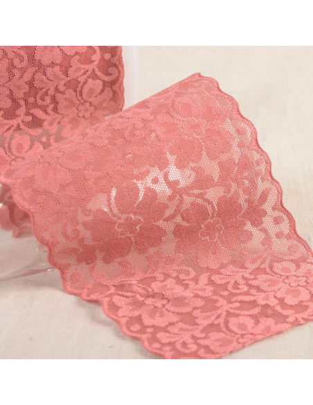 Elastic lace flowers - Old pink
