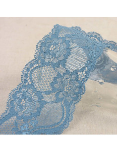 Elastic lace roses - Lavender blue