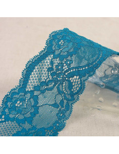 Elastic lace roses - Teal