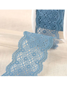 Elastic lace in between - Lavender blue