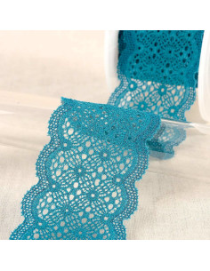 Elastic lace in between - Teal