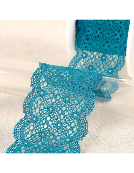 Elastic lace in between - Teal