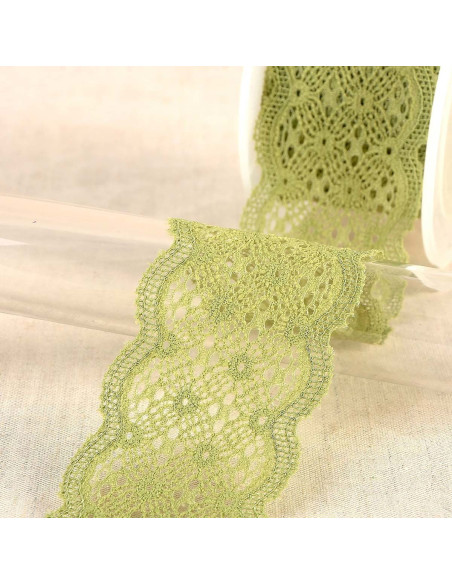 Elastic lace in between - Khaki