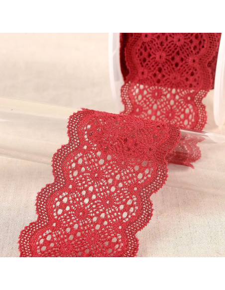 Elastic lace between two - Bordeaux